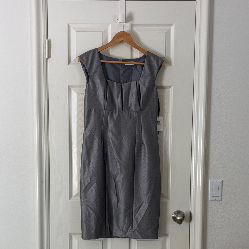Calvin Klein Charcoal Midi Dress